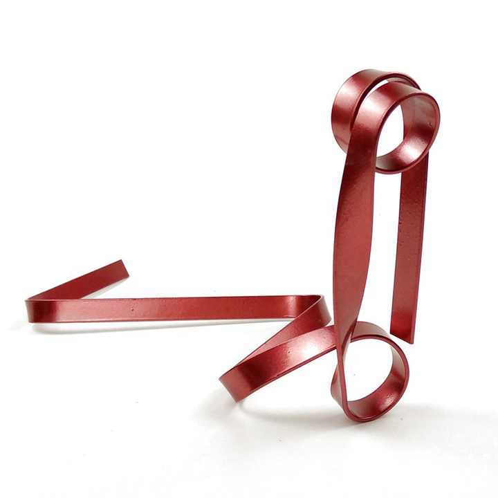 Modern Ribbon Wine Bottle Holder | Red | Creative Floating Wine Rack | Home & Bar Décor