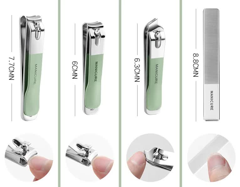 Purple 18-Piece Manicure & Pedicure Set | Stainless Steel Nail Clipper Kit | Professional Grooming Tools | Compact Case