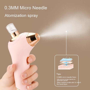 White Portable Oxygen Injector for Face Hydration & Skin Rejuvenation | 40ml USB Rechargeable Atomizer