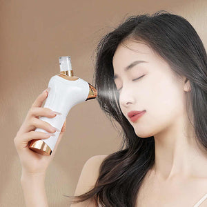 White Portable Oxygen Injector for Face Hydration & Skin Rejuvenation | 40ml USB Rechargeable Atomizer