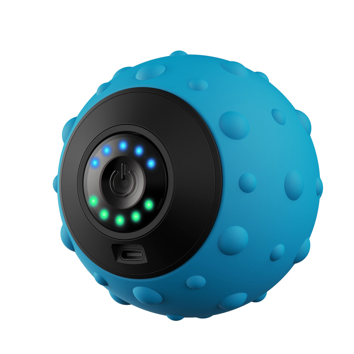 Blue Vibrating Massage Ball | Deep Tissue Muscle Relaxation & Recovery | Portable Electric Massager | USB Rechargeable