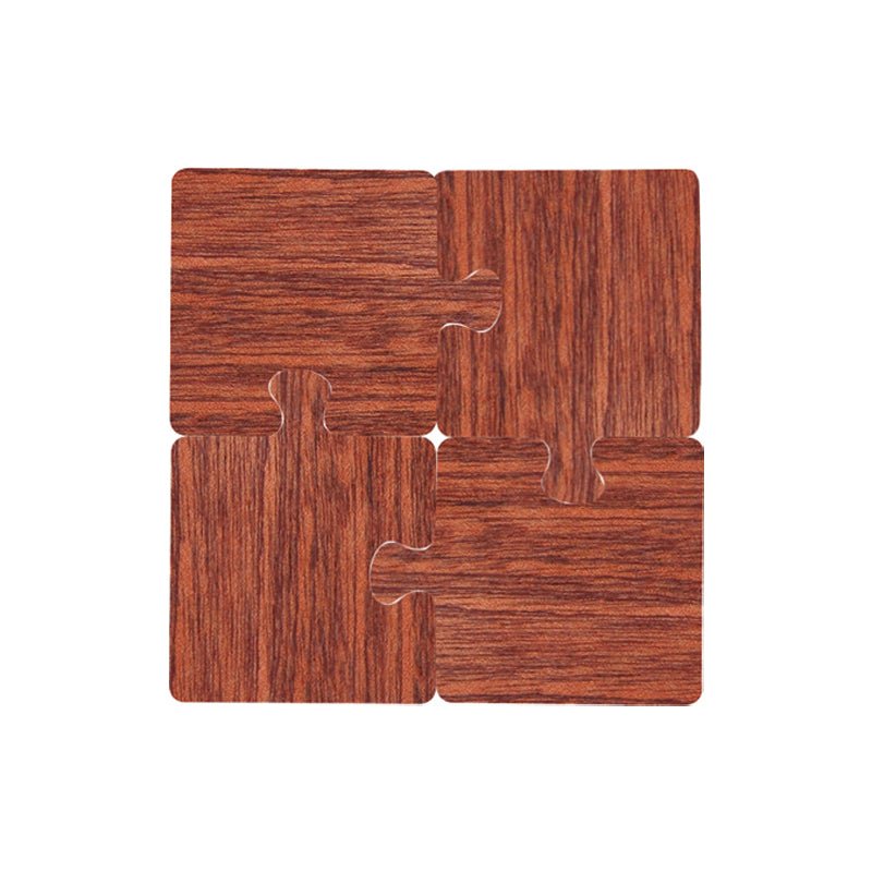 Reddish Brown Natural Black Walnut Wooden Coasters | Heat - Resistant Tea Cup Pads | Puzzle - Shaped Drink Mats | Eco - Friendly Tea Accessories Set