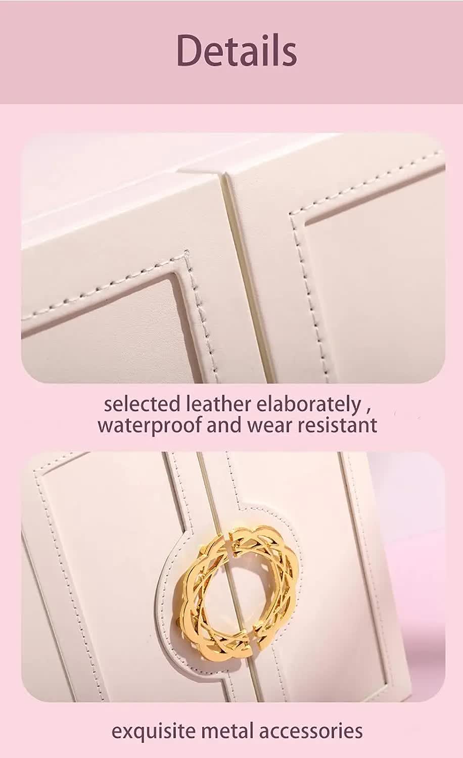 Pink Elegant Jewelry Storage Box | 5-Layer Large Capacity | Dual Opening Doors | Organize Necklaces, Rings, Earrings