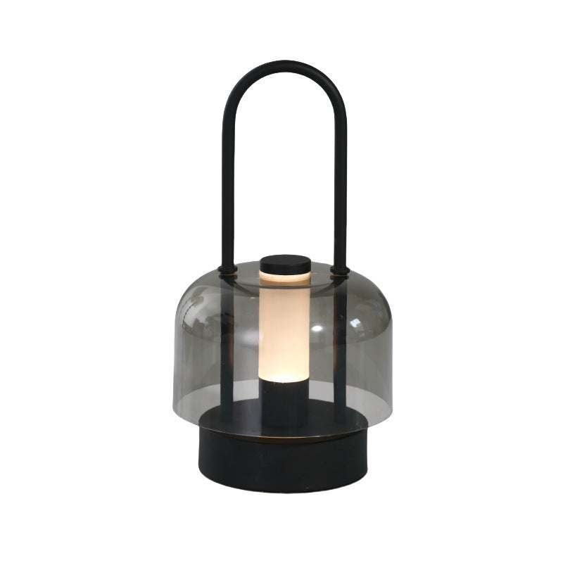 Black LED Lantern | Touch Control | Portable & Rechargeable | Adjustable Brightness | USB Charging