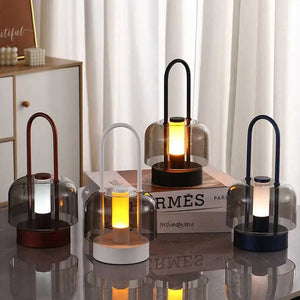 Black LED Lantern | Touch Control | Portable & Rechargeable | Adjustable Brightness | USB Charging