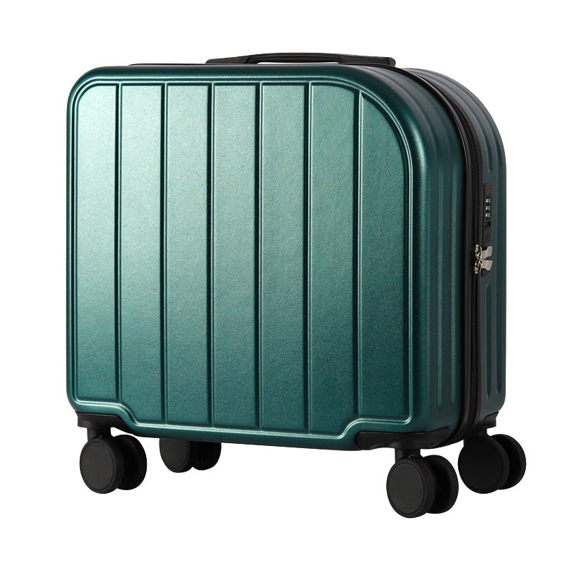Dark Green 18-Inch Lightweight Carry-On Luggage | Waterproof & Anti-Theft | Silent Universal Wheels