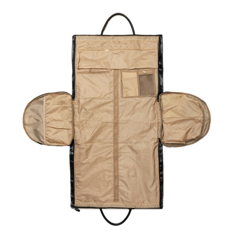 Brown PU Leather Travel Duffel Bag | Multifunctional Overnight Gym Bag | Spacious & Durable