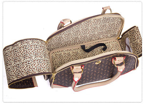 Portable Dog Carrier | Anti-Crush Design | Travel Bag for Pets | L 42x29x18cm | Coffee Color