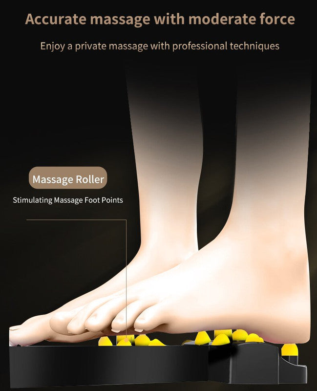 Luxury Automatic Foot Massager | Black Shiatsu Foot & Calf Massager | Adjustable Intensity | Air Compression | Digital Display