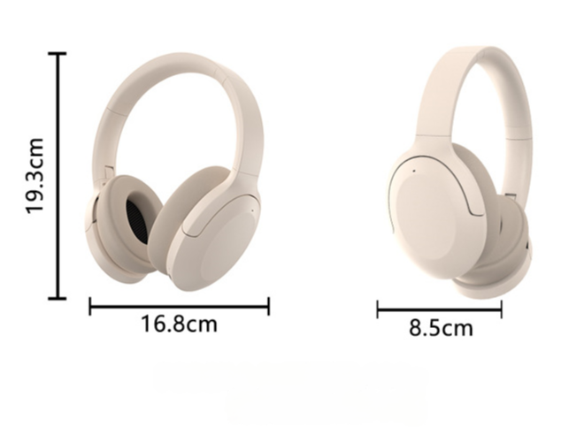 Black P3965 Foldable Bluetooth 5.3 ANC Wireless Over-Ear Headphones | Noise Cancellation | Comfortable Fit