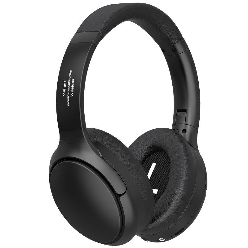 Black VJE901 Wireless Bluetooth Over-Ear Headphones | Active Noise Cancelling | Hi-Fi Audio