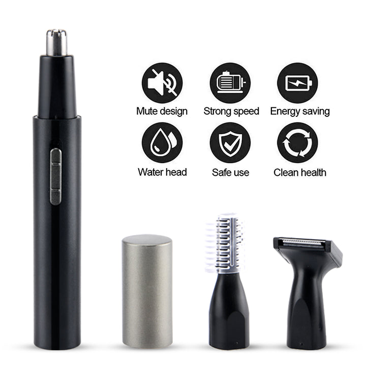 PRITECH TN-266 Multi-Functional Electric Hair Trimmer Kit | USB Rechargeable Grooming Set for Nose, Eyebrow, Beard & Body Hair