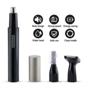 PRITECH TN-266 Multi-Functional Electric Hair Trimmer Kit | USB Rechargeable Grooming Set for Nose, Eyebrow, Beard & Body Hair