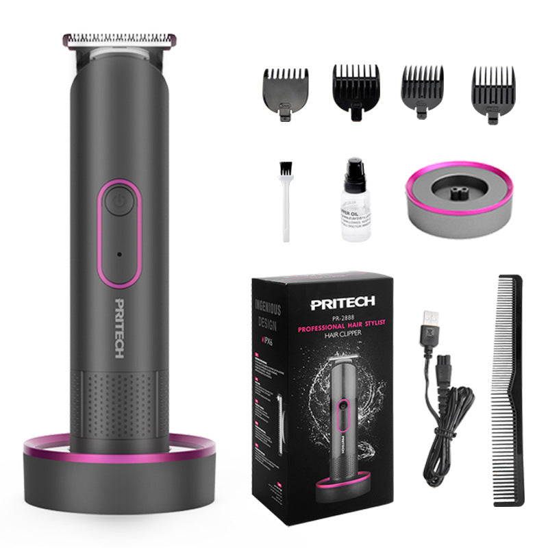PRITECH PR-2888 Professional Hair Clipper Kit | USB Rechargeable | 600mAh Battery | IPX6 Waterproof | Grooming Set