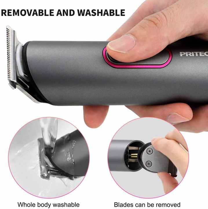 PRITECH PR-2888 Professional Hair Clipper Kit | USB Rechargeable | 600mAh Battery | IPX6 Waterproof | Grooming Set