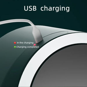 Ivory White LED Vanity Makeup Organizer | Partition Storage & Touch-Control Mirror | Large Capacity Cosmetic Box