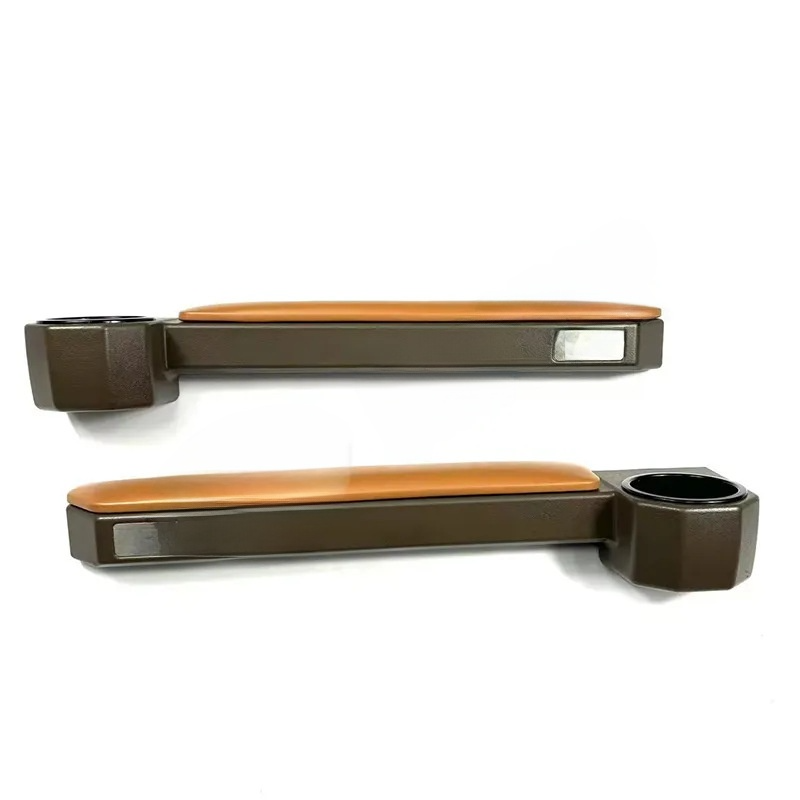 Toyota Land Cruiser FJ76/FJ79 Center Console and Door Armrest Cup Holder Set | Brown Leather