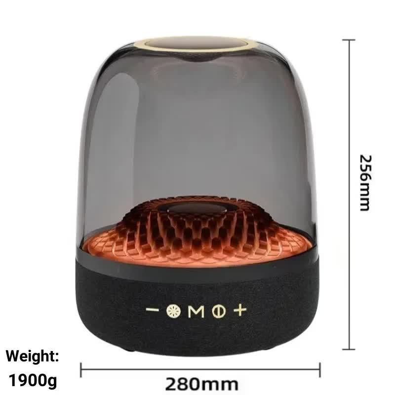 LP90 360° Bluetooth Home Theater Speaker | Black | LED Light Effect | 120W Surround Sound | Premium Home Audio