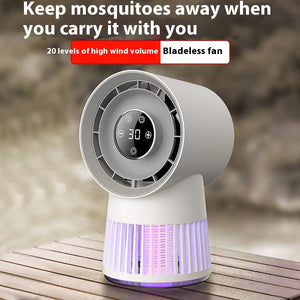 Portable Rechargeable Mosquito Killer Lamp with Adjustable Fan | 2400mAh Battery