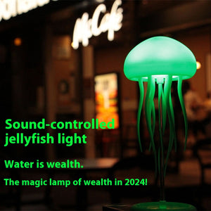 Hanging Jellyfish Shaped Night Light | 1000mAh Rechargeable LED Lamp