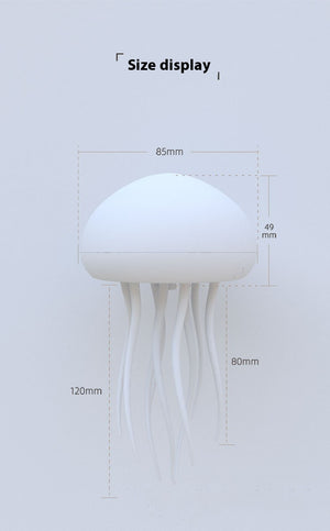 Hanging Jellyfish Shaped Night Light | 1000mAh Rechargeable LED Lamp