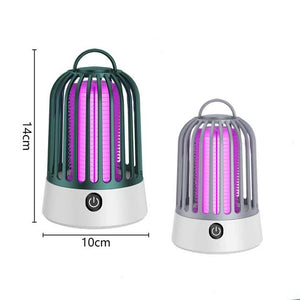 Gray Electric Mosquito Killer Lamp with Dual Modes | 1200MA USB Rechargeable