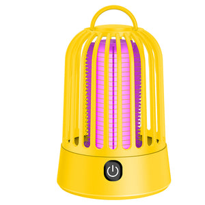Yellow Electric Mosquito Killer Lamp with Dual Modes | 1200MA USB Rechargeable