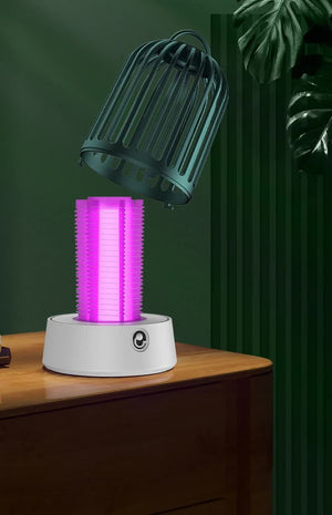 Yellow Electric Mosquito Killer Lamp with Dual Modes | 1200MA USB Rechargeable