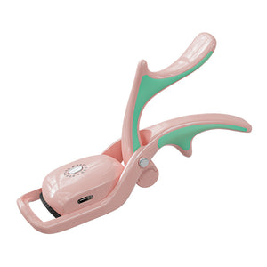 Pink Electric Heated Eyelash Curler | 3 Temperature Settings | Rechargeable | Compact Design