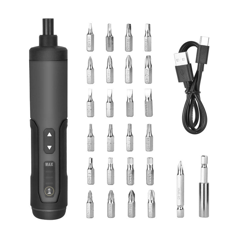 3.6V Li-ion Cordless Electric Screwdriver Set | 24 Bits | LED Light | Torque Adjustment | 300 RPM