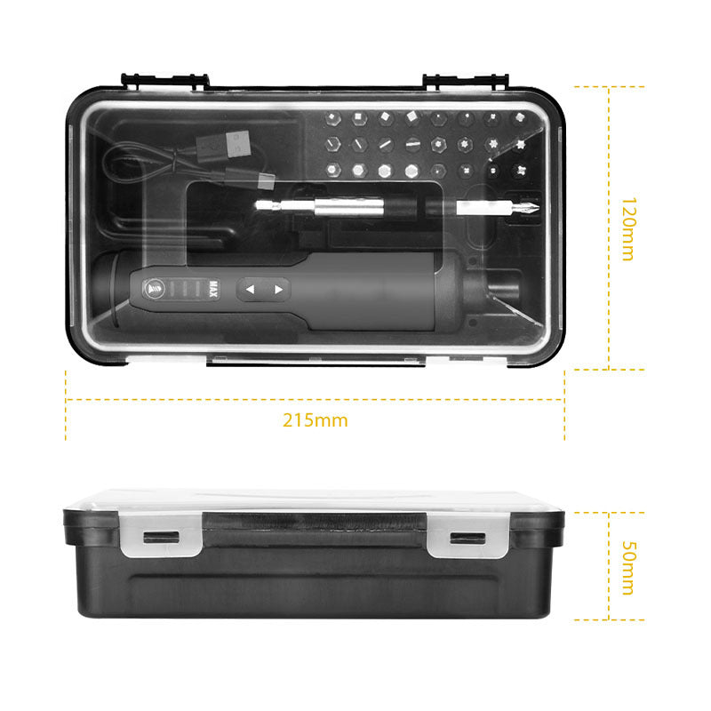3.6V Li-ion Cordless Electric Screwdriver Set | 24 Bits | LED Light | Torque Adjustment | 300 RPM