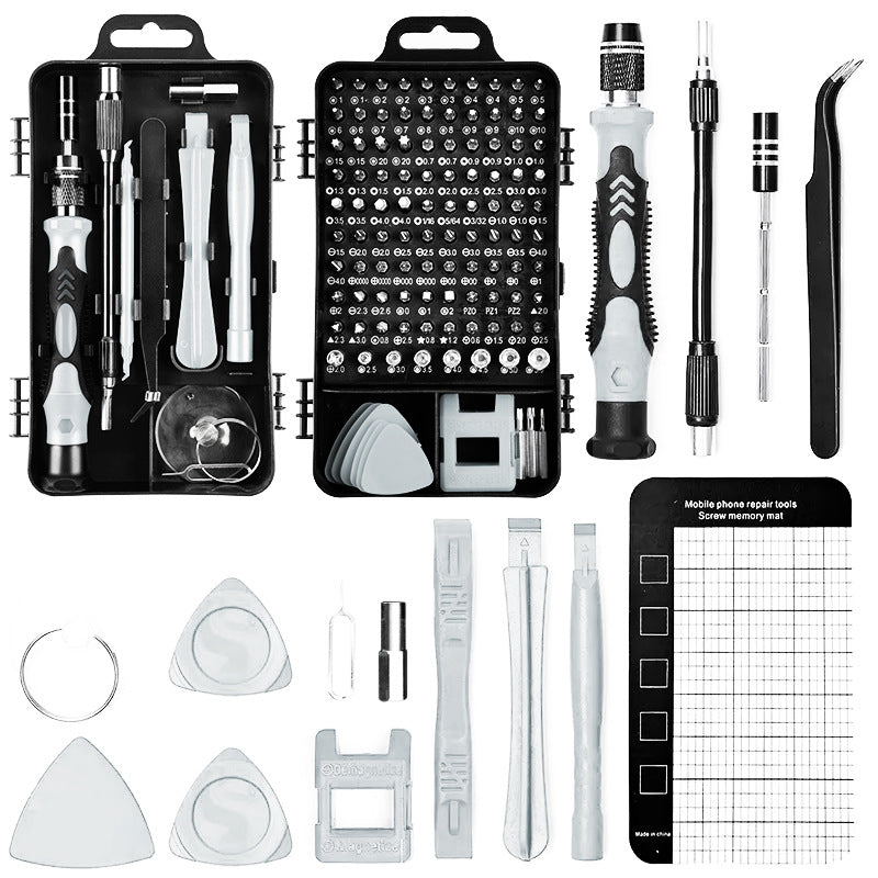 Gray 122-in-1 Precision Screwdriver Tool Kit | For Electronics & DIY Repair