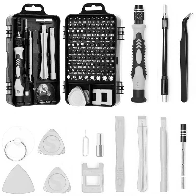 Gray 115-in-1 Precision Screwdriver Tool Kit | For Electronics & DIY Repair