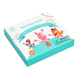 Dinosaur Circus Matching Game for Kids | Wooden Dice | Timer | Educational Toy