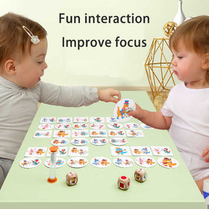 Dinosaur Circus Matching Game for Kids | Wooden Dice | Timer | Educational Toy