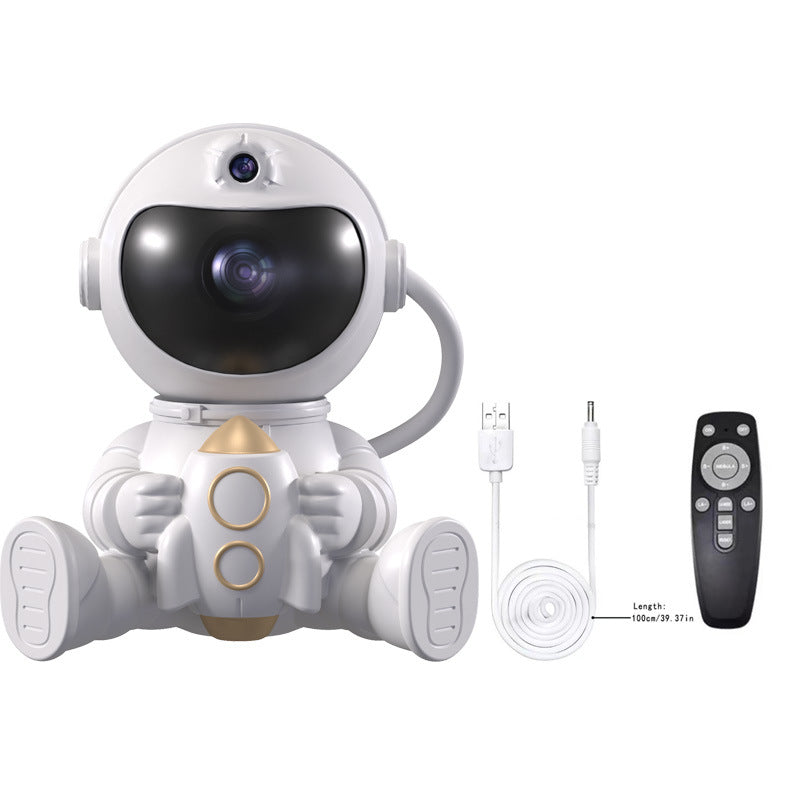 Astronaut Galaxy Projector Night Light | Rocket Design | Remote Control | Starry Sky Projection