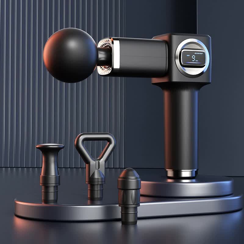 Massage Gun | Black | LC-007 | Professional Deep Tissue | LCD Display | Muscle Relief