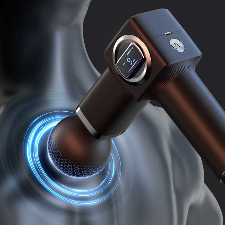 Massage Gun | Black | LC-007 | Professional Deep Tissue | LCD Display | Muscle Relief