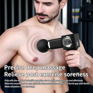 Massage Gun | Black | LC-007 | Professional Deep Tissue | LCD Display | Muscle Relief