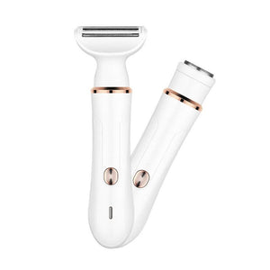 2-in-1 Electric Lady Shaver with Precision Tip | Portable & Rechargeable Grooming Tool