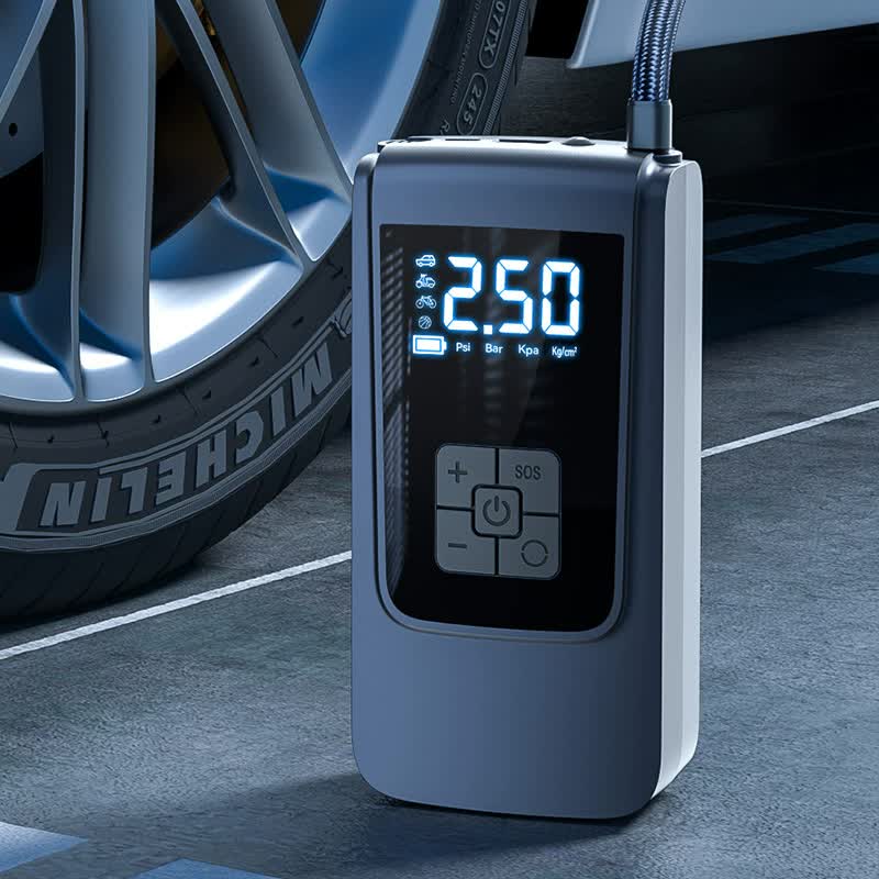 Portable Digital Tire Inflator Pump | LCD Display | Type-C Charging | 150 PSI Max Pressure