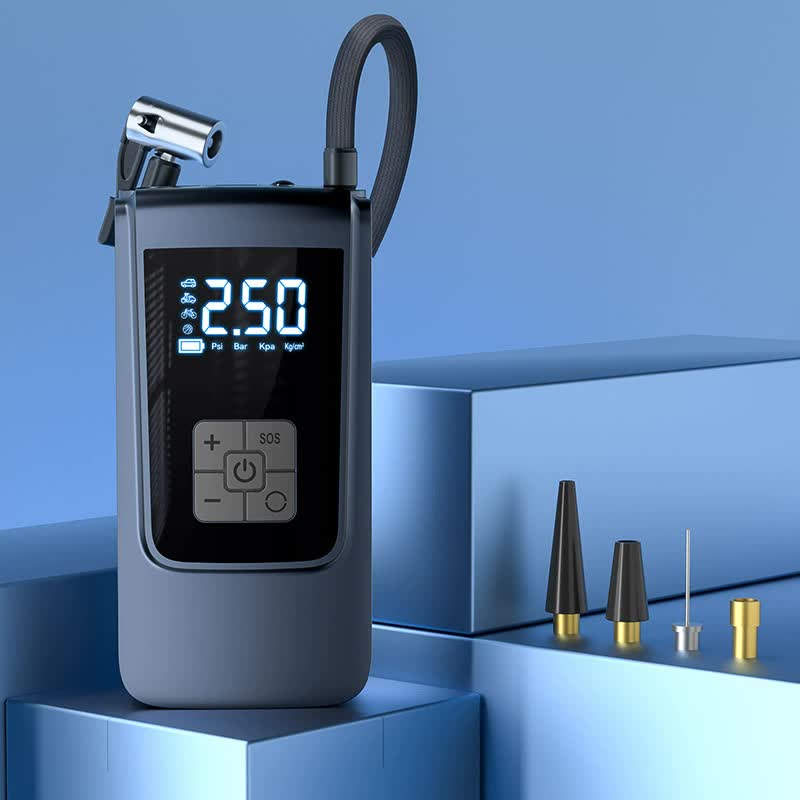 Portable Digital Tire Inflator Pump | LCD Display | Type-C Charging | 150 PSI Max Pressure