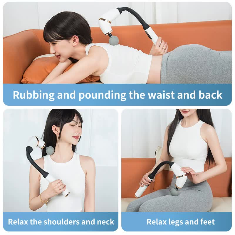 Elbow Massage Gun | White | 1200mAh | Portable Muscle Relaxation Tool