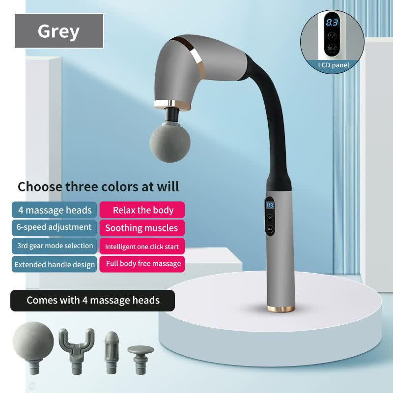 Elbow Massage Gun | Gray | 1200mAh | Portable Muscle Relaxation Tool