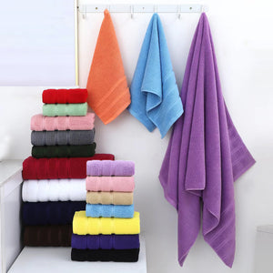 Luxury Cotton Towel Set | 6-Piece | Ultra-Soft | Bath, Hand & Washcloth | Purple