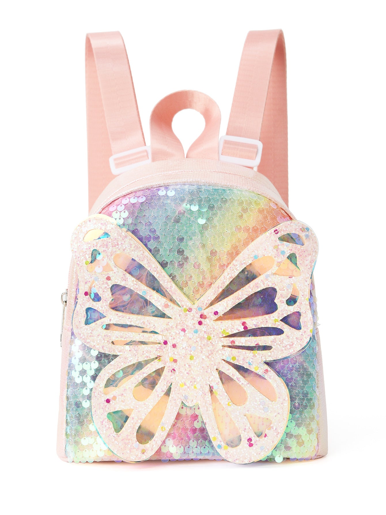 Glitter Butterfly Sequin Backpack | Sparkling Small Backpack for Kids