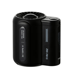 Portable Outdoor Waist Fan | Black | Wearable Hands-Free Cooling Device