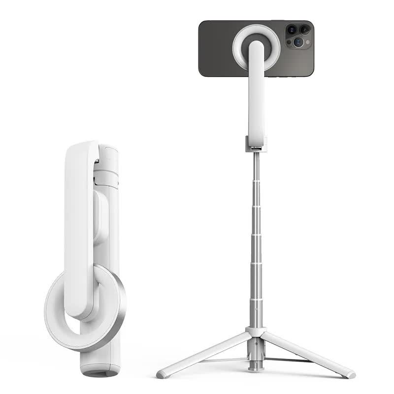 Multifunctional Foldable Selfie Stick | White | Tripod Stand & Bluetooth Remote | Lightweight & Portable