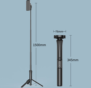 Multifunctional Foldable Selfie Stick | White | Tripod Stand & Bluetooth Remote | Lightweight & Portable
