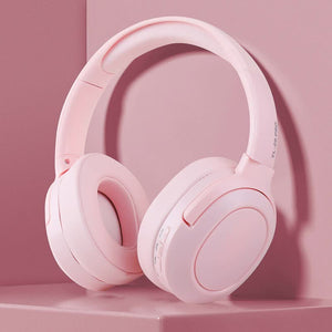 Pink Wireless Over-Ear Headphones | Bluetooth 5.0 | Long Battery Life